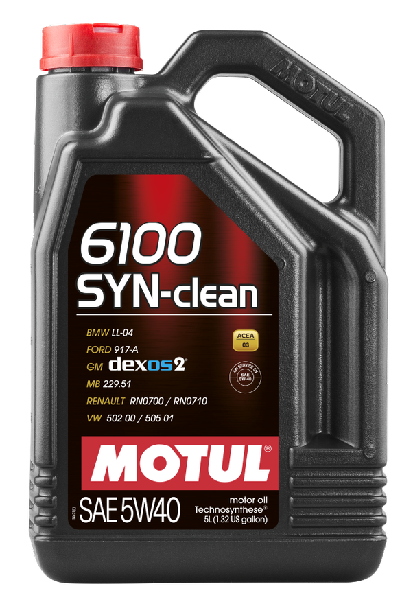 Моторное масло Motul 6100 SYN-CLEAN 5W-40, 5л